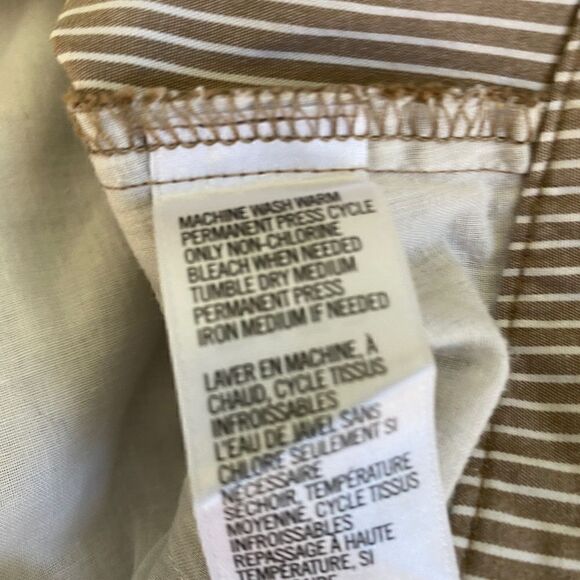 Women's Izod Stretch Tan Striped Cargo Golf Shorts Size 8 - Picture 8 of 11